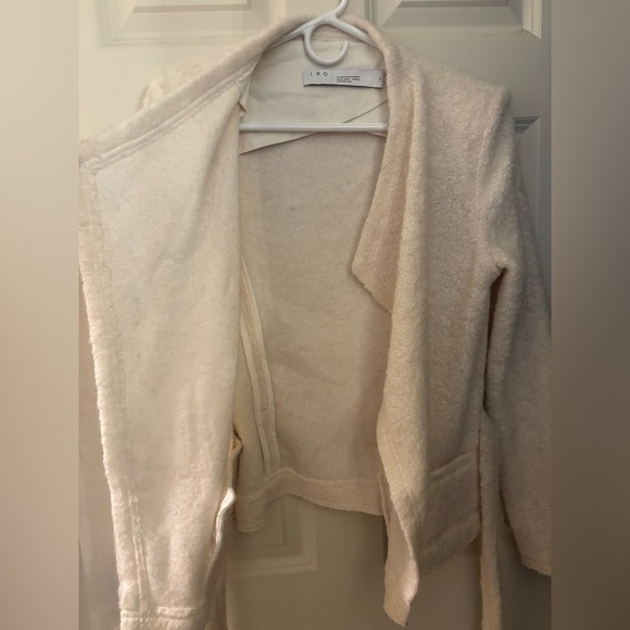 IRO Iquitos Boucle Jacket in White, Size 42/8 - Picture 9 of 12